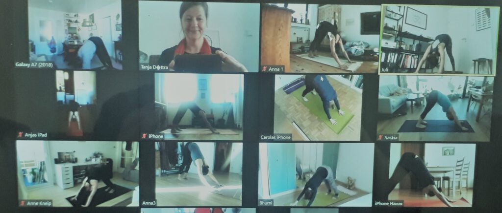 Yoga Kursplan via Zoom